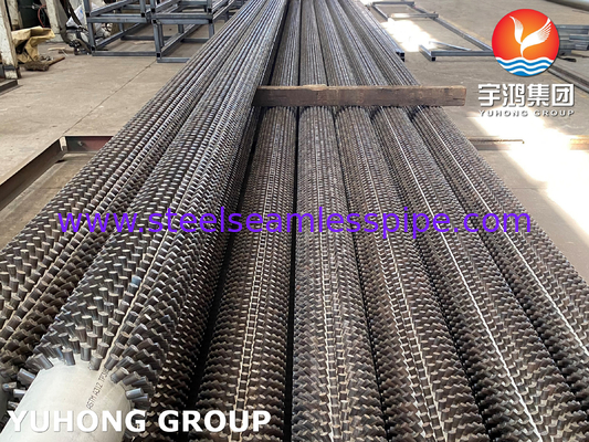 স্টাফড ফিন টিউব ASME SA335 P5 13Cr (SS 410) স্টিম রিফর্মিং ফার্নের জন্য পিন টিউব
