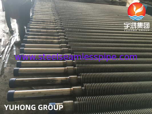 ASME SA213 T22 অ্যালগরি স্টীল সিউমলেস টিউব 11CR HFW সলিড ফিন টিউব প্রাক হিটার জন্য