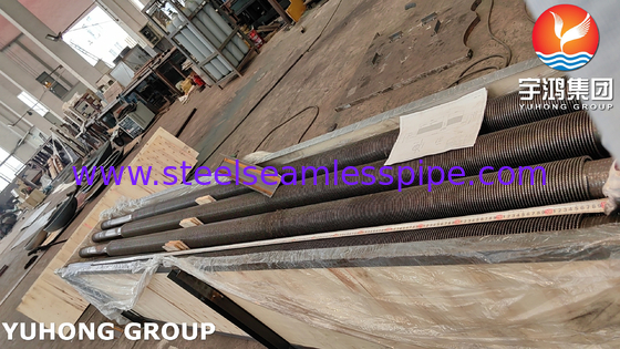 ASME SA335 P9 11CR গরম স্থানান্তর জন্য অ্যালগরি স্টীল Serrated ফিন টিউব