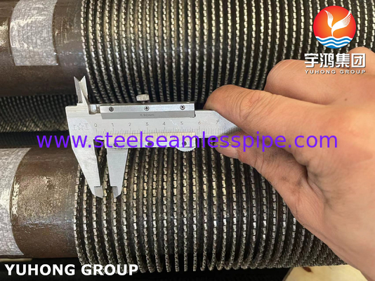ASME SA335 P9 11CR গরম স্থানান্তর জন্য অ্যালগরি স্টীল Serrated ফিন টিউব