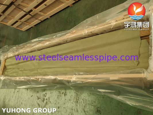 এএসএমই এসবি১১১ সি৬৮৭০০ অ্যালুমিনিয়াম ব্রাস সিমলেস টিউব ও৬১ হিট এক্সচেঞ্জার টিউব বান্ডেলের জন্য