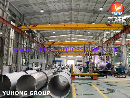 Astm A358 Cl.1 Cl.3 Tp304h স্টেইনলেস স্টীল welded পাইপ সরল শেষ