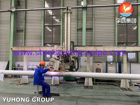 Astm A358 Cl.1 Cl.3 Tp304h স্টেইনলেস স্টীল welded পাইপ সরল শেষ