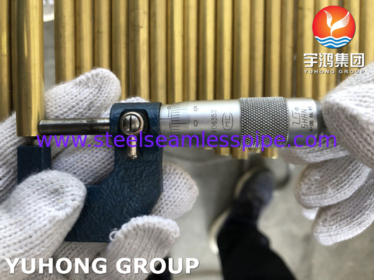ASME SB111 C70600 C68700 C71500 C44300 সিউমলেস টিউব 100% HT 15.88 X 1.24 X 6096MM