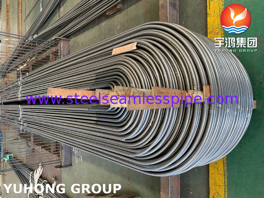 ASME SA213 TP316Ti স্টেইনলেস স্টীল ইউ বাঁক টিউব 1.65mm মিনিট বেধ