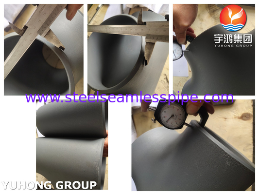 ASME B16.9 ASTM A234 WPB কার্বন ইস্পাত পাইপ ফিটিং কালো লেপযুক্ত ফিটিং