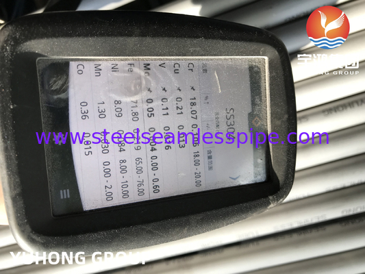 ASME SA312 TP304L তাপ এক্সচেঞ্জারের জন্য অস্টেনাইটিক স্টেইনলেস স্টীল সিউমলেস পাইপ