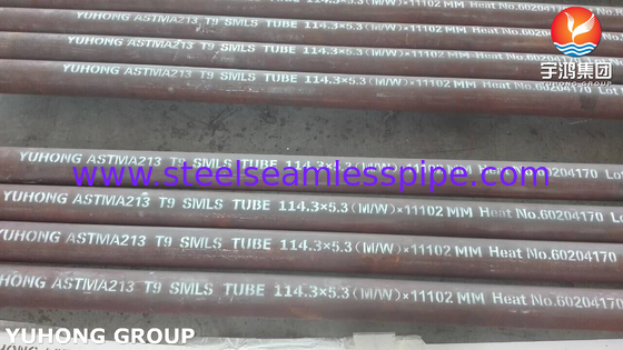 ASME SA213 T9 অ্যালগরি স্টীল সিউমলেস টিউব ফায়ার ফার্নেস ফায়ার হিটার কনভেকশন টিউব রেডিয়েন্ট টিউব