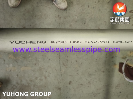 জল চিকিত্সা ASTM A790 UNS S32750 সিউমলেস সুপার ডুপ্লেক্স স্টেইনলেস স্টীল পাইপ