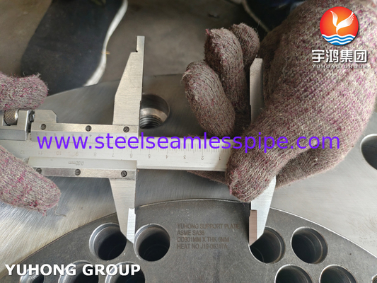 ASME SA36 উচ্চ যান্ত্রিক বৈশিষ্ট্য সঙ্গে সমর্থন প্লেট তাপ এক্সচেঞ্জার নকশা জন্য