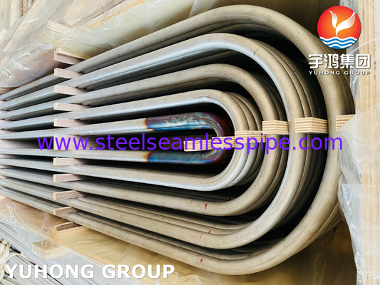 ASME SA213 TP316L 1.4404 গরম এক্সচেঞ্জারের জন্য সিউমলেস স্টেইনলেস স্টীল ইউ বন্ড টিউব