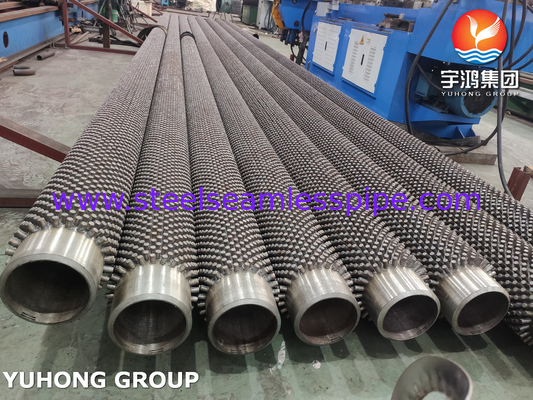অ্যালগ্রিড স্টীল ASTM A213, ASME SA213 T9 স্টাফ ফিন টিউব বাষ্প চুলা জন্য