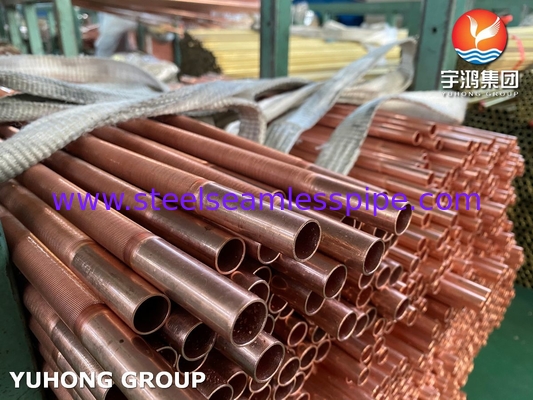 B111 C70600 কম ফিন টিউব তামা নিকেল খাদ এয়ার কুলার জন্য তাপ এক্সচেঞ্জার