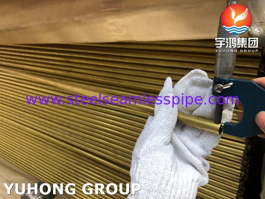 ASTM B111 UNS C68700 CuZn20Al2 অ্যালুমিনিয়াম ব্রাস টিউব