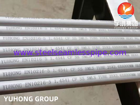 EN10216-5 1.4541 বিদ্যুৎ উৎপাদন এবং তেল ও গ্যাস শিল্পের জন্য বিচ্ছিন্ন নল