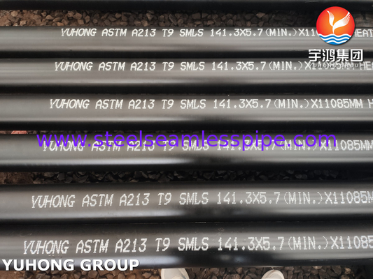 ASME SA213 T9 T11 T22 T91 অ্যালগরি স্টীল সিউমলেস টিউব ফায়ার ফার্নেস টিউব জন্য
