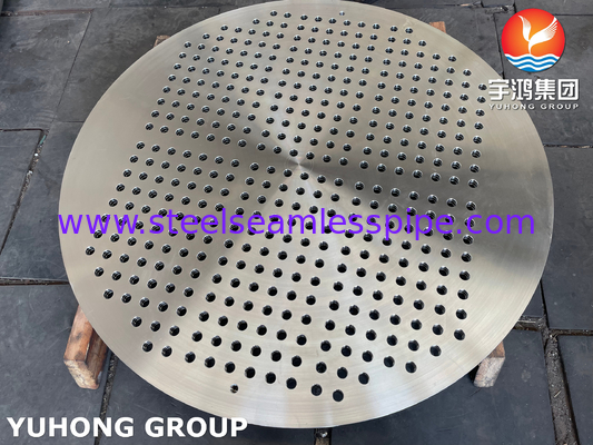 এএসটিএম A182 F316L / 1.4404 স্টেইনলেস স্টীল টিউব শীট তাপ এক্সচেঞ্জার টিউব প্লেট
