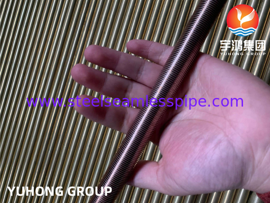 ASTM B111 C70600-O61 তামা নিকেল একক ইস্পাত নিম্ন ফিনিং টিউব