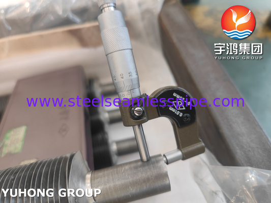 L টাইপ ফিনড পাইপ A179 ASME SA179 অ্যালুমিনিয়াম 1060 সঙ্গে বায়ু শীতল কনডেনসার জন্য
