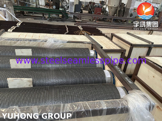 কাস্টমাইজড পালিশড অ্যালয় স্টিল HFW স্পাইরাল ওয়েল্ডেড ফিনড টিউব হিট ট্রান্সফারের জন্য