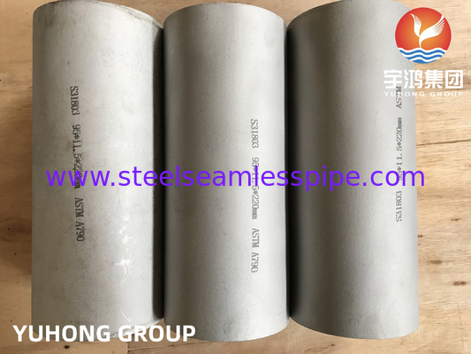 এএসটিএম A790 S31803 F51 পেট্রোকেমিক্যাল সরঞ্জামের জন্য ডুপ্লেক্স স্টেইনলেস স্টীল সিউমলেস পাইপ