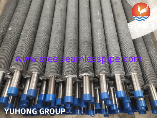 ASME SA249 TP304 AL শুকনো চুলা তাপ এক্সচেঞ্জের জন্য এক্সট্রুডেড টি-টাইপ ফিনিড টিউব বৃত্তাকার আকৃতির