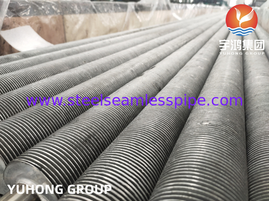 ASME SA249 TP304 AL শুকনো চুলা তাপ এক্সচেঞ্জের জন্য এক্সট্রুডেড টি-টাইপ ফিনিড টিউব বৃত্তাকার আকৃতির