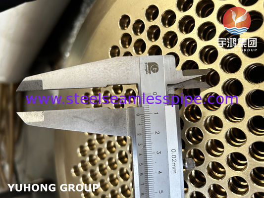 নৌ ব্রাস C46400 টিউবশীট B171 Cuzn36sn1 সামুদ্রিক তাপ এক্সচেঞ্জার জন্য