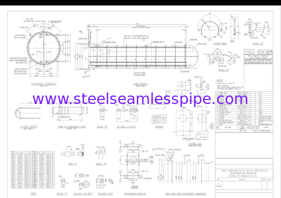 স্টেইনলেস স্টীল Seamless U Bend Tube SA213 TP316L Tube Bundle For Regenerator Reboiler Oil Refinery
