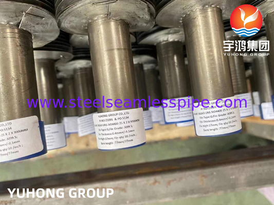 Monel 400 Fined Pipe G Type Embedded Type Air Cooler উচ্চ অ্যান্টি-কোরোসিওন