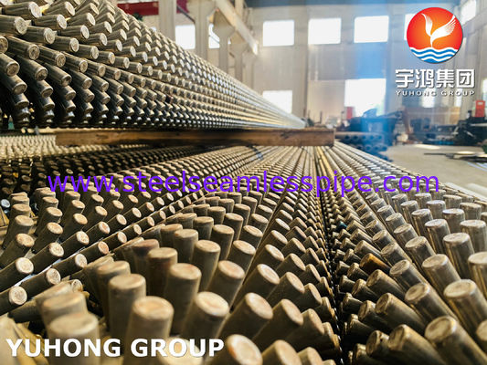 এএসটিএম এ৩১২ টিপি৩১৬এল ক্ষয় প্রতিরোধী তাপ বিনিময় ব্যবস্থার জন্য উচ্চতা কাস্টমাইজযোগ্য স্টাফড ফিনিড টিউব