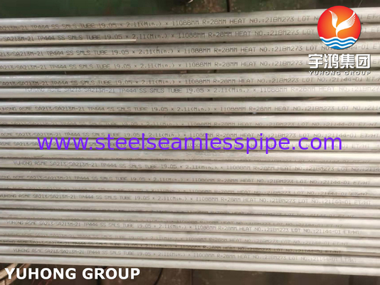 ASTM A213 TP444 তাপ এক্সচেঞ্জারের জন্য সিউমলেস ফেরিটিক অস্টেনাইটিক অ্যালোয় স্টিল টিউব