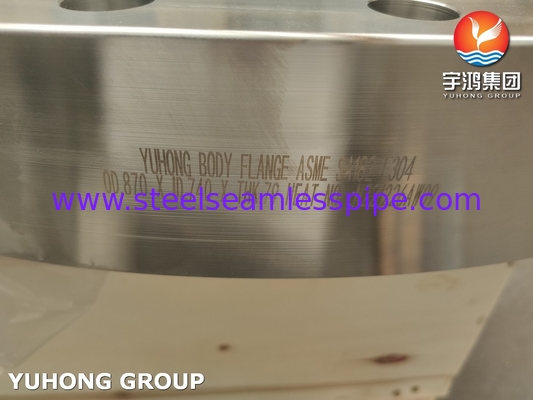 B16.5 ASTM A182 / ASME SA182 F304 স্টেইনলেস স্টীল বডি ফ্ল্যাঞ্জ