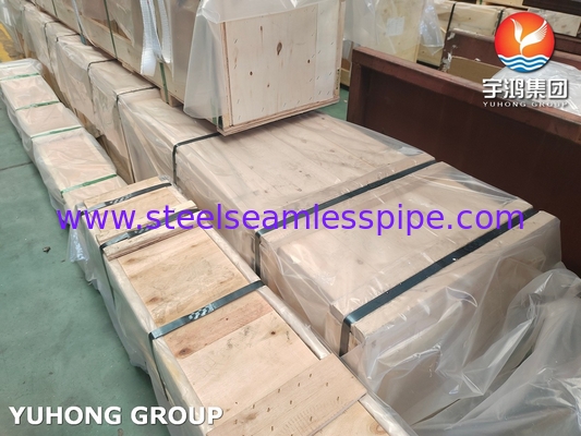 সিউমলেস কপার অ্যালোয় হিট কন্ডেনসার টিউব Astm B111 C44300 O61 CuZn28Sn1