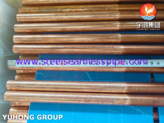 ASTM B111 C12200 তেল ও গ্যাস শিল্পের জন্য তামা খাদ নিম্ন ফিন টিউব