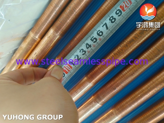 ASTM B111 C12200 তেল ও গ্যাস শিল্পের জন্য তামা খাদ নিম্ন ফিন টিউব