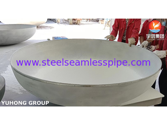 SA240 SS321 স্টেইনলেস স্টীল এলিপসয়েড হেড ট্যাঙ্ক এবং স্টোরেজ পাত্রে