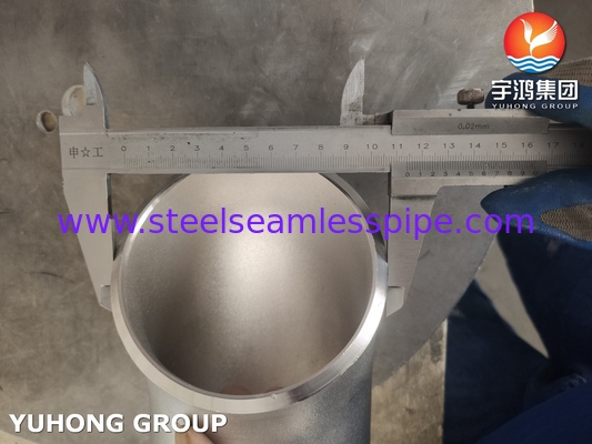 ASTM A403 WP304H স্টেইনলেস স্টীল Buttweld পাইপ ফিটিং 90 ডিগ্রী SR কনুই