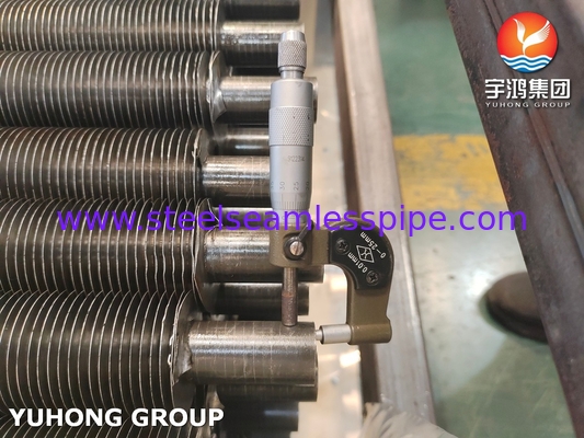 A179 কার্বন স্টীল ফিন টিউব A1100 A1060 অ্যালুমিনিয়াম স্ট্রিপ বায়ু শীতল জন্য