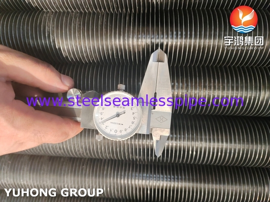 A179 কার্বন স্টীল ফিন টিউব A1100 A1060 অ্যালুমিনিয়াম স্ট্রিপ বায়ু শীতল জন্য