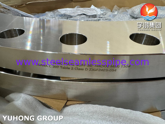ASTM A240 F904L AWWA C207 টেবিল ২ ক্লাস ডি জল সিস্টেমের জন্য স্টিল রিং ফ্ল্যাঞ্জ
