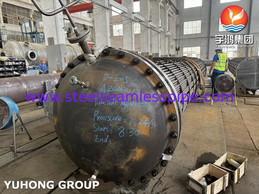 টিউব ব্যান্ডেল ASME U STAMP D-E05C ASME SA179 কার্বন স্টীল সিউমলেস টিউব ASME SA266 Gr.2N টিউব শীট সহ