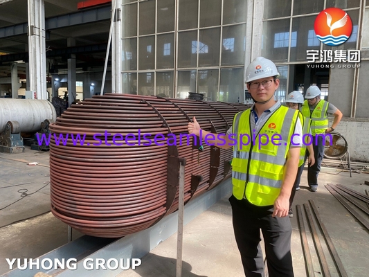 তাপ এক্সচেঞ্জার টিউব বান্ডেল D-E1 A ASME SA213 T11 U Bend Tube With ASME SA-516 GR.70 (N, FGP) টিউব শীট ASME U STAMP