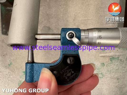 সুপার ডুপ্লেক্স স্টিল সিমলেস পাইপ ASTM A790 UNS S32750 অ্যাসিড প্রতিরোধী