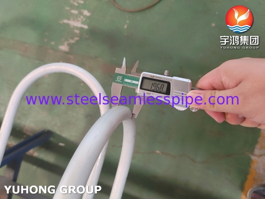 স্টেইনলেস স্টীল সিউমলেস টিউব ASME SA213 TP304 1.4301 19.05 X 1.65 X তাপ এক্সচেঞ্জারের জন্য দৈর্ঘ্য