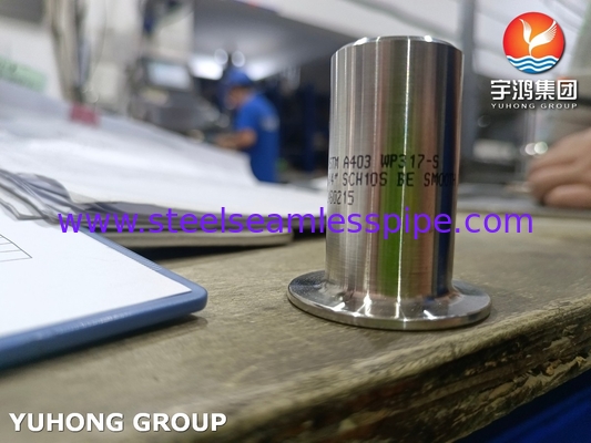 ASTM A403 WP317 স্টেইনলেস স্টীল স্টাড শেষ B16.9 Buttweld Lap Joint Stub শেষ