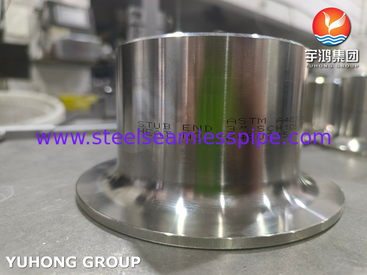 ASTM A403 WP317 স্টেইনলেস স্টীল স্টাড শেষ B16.9 Buttweld Lap Joint Stub শেষ