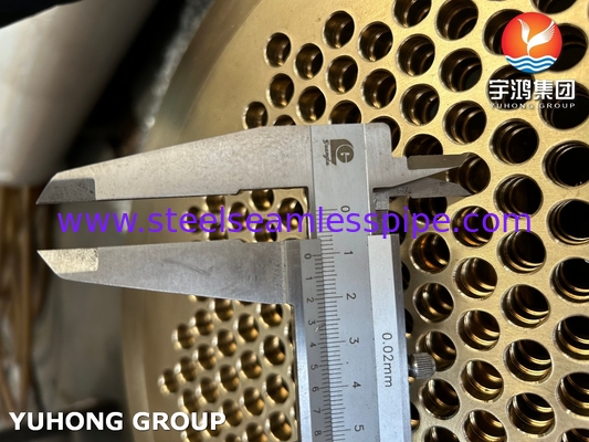 ASTM B171 C46400 তাপ এক্সচেঞ্জার এবং বয়লারের জন্য নৌবাহিনীর ব্রাস টিউব শীট