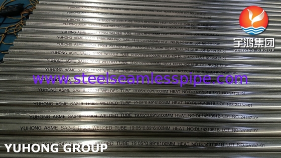 ASTM A249 TP304 BA স্টেইনলেস স্টীল ঢালাই টিউব, বয়লার এবং তাপ এক্সচেঞ্জার টিউব