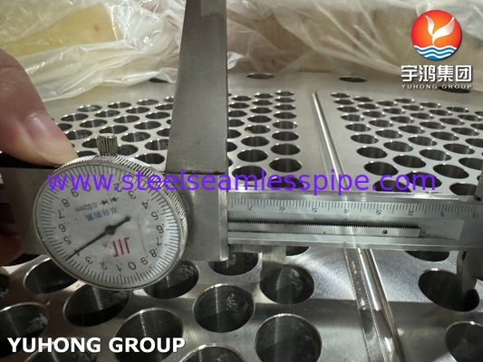 ASTM A182 F304L গরম এক্সচেঞ্জার সমাবেশের জন্য কাঠের স্টেইনলেস স্টীল টিউব শীট